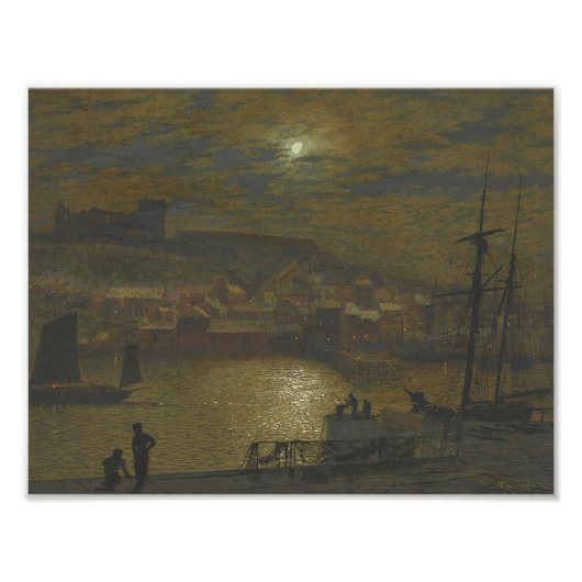 Impression Photo John Atkinson Grimshaw - Whitby de Scotch Head (Devant)
