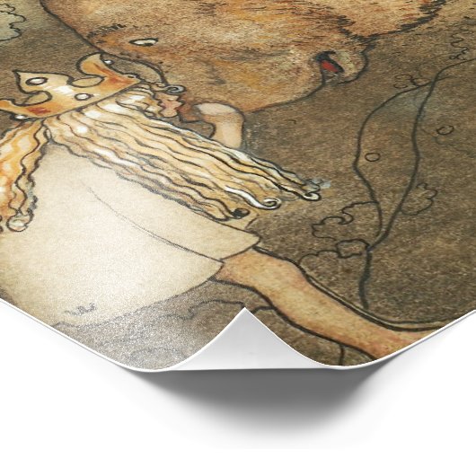 Impression Photo John Bauer - Pauvre petite base (Coin)