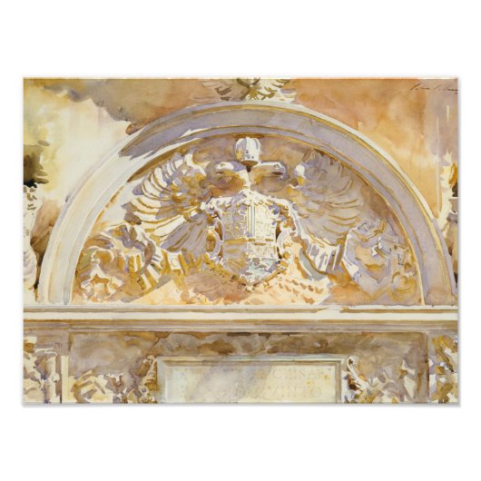 Impression Photo John Singer Sargent - Escutcheon de Charles V (Devant)
