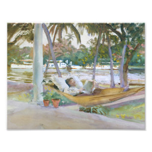 Impression Photo John Singer Sargent - Figure de Hammock, Floride