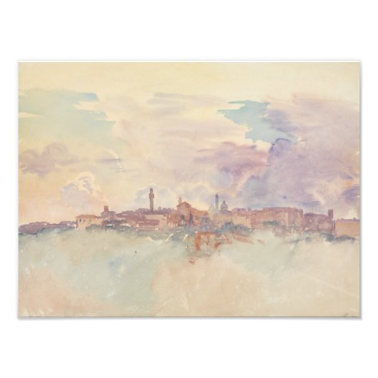 Impression Photo John Singer Sargent - Siena (Devant)