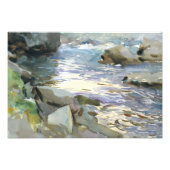Impression Photo John Singer Sargent - Stream et Rocks (Devant)