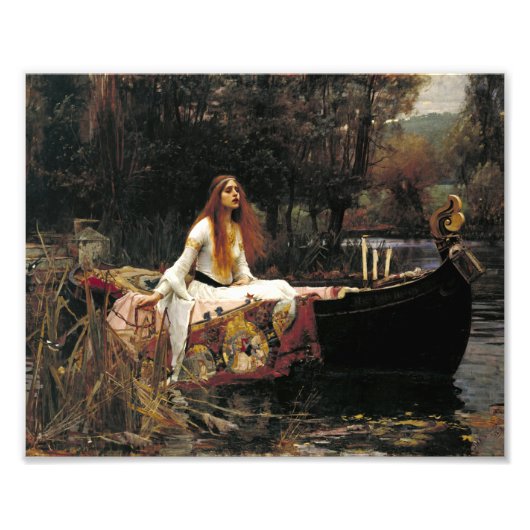 Impression Photo John William Waterhouse La Dame De Shalott (Devant)