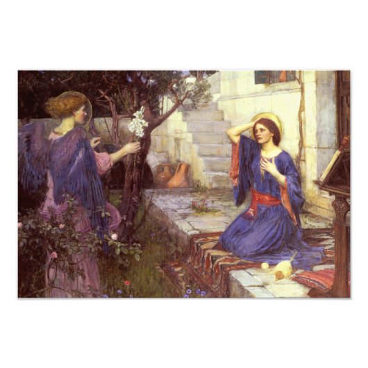 Impression Photo John William Waterhouse - L'annonce (Devant)