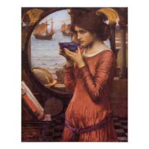 Impression Photo John William Waterhouse peignant le destin