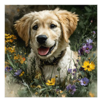 Joie Fleur Sauvage Chiot Doré