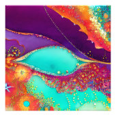 Impression Photo Joli Art De La Plage Abstrait (Devant)