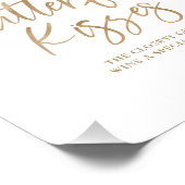 Impression Photo Joli Baby shower de Baisers à Papillon (Coin)