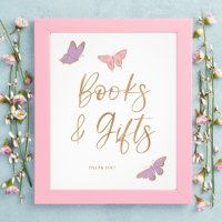 Joli Baby shower de papillons Livres et cadeaux
