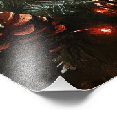 Impression Photo Joli Cochon de Noël Peinture rustique (Coin)