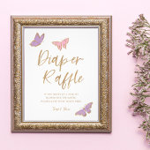 Impression Photo Joli Papillons Baby shower de trèfle