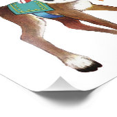 Impression Photo Joli Retro Christmas Deer Wall Art (Coin)