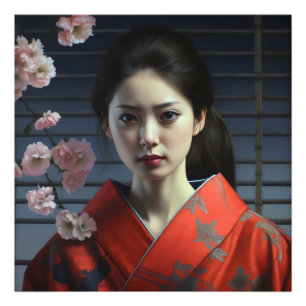 Impression Photo Jolie fille asiatique