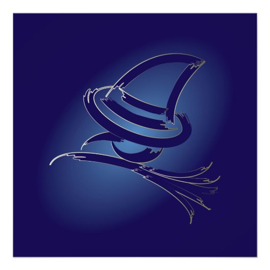 Impression Photo Jolie sorcière Halloween (Devant)