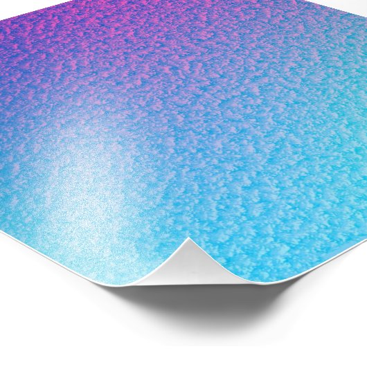 IMPRESSION PHOTO JOLIE TURQUOISE BLUE GRADIENT MODERNE (Coin)