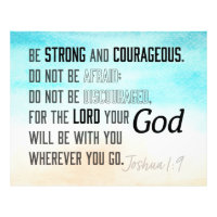 Josué 1:9 Bible Verse puissant et courageux