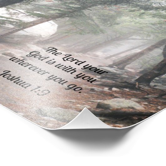 Impression Photo Josué 1:9 L'Éternel, ton Dieu, est avec toi (Coin)