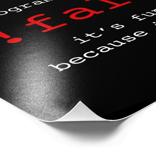 IMPRESSION PHOTO JOUE DE PROGRAMMEUR (Coin)