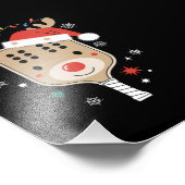 Impression Photo Joueur de Pickleball Noël Reindees Noël (Coin)