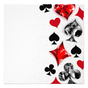 Impression Photo Joueur de poker Joueur de cartes de jouer costumes