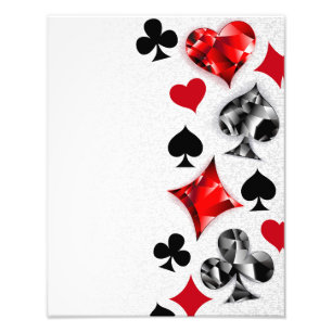 Impression Photo Joueur de poker Joueur de cartes de jouer costumes