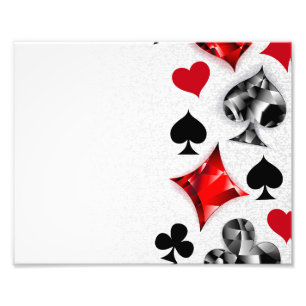 Impression Photo Joueur de poker Joueur de cartes de jouer costumes