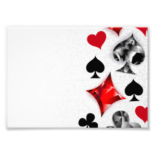 Impression Photo Joueur de poker Joueur de cartes de jouer costumes