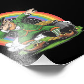 Impression Photo Jour de la Saint Patrick Dabbing Leprechaun Dab Da (Coin)