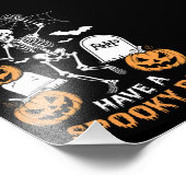 Impression Photo Jour Éffrayant Halloween Witch Cadeau Skeleton (Coin)
