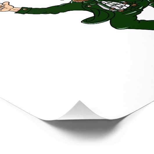 Impression Photo joyeuse danse leprecaun bâton boisson.png (Coin)