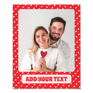 Impression Photo Joyeuse Saint-Valentin Moderne Motif d'Amour
