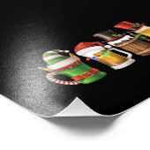 Impression Photo Joyeuses bières de Noël Boire Père Noël Beer Lover (Coin)