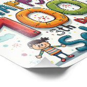 Impression Photo joyeux 100e jour d'école (Coin)