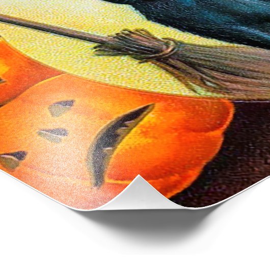 Impression Photo Joyeux chat Halloween (Coin)