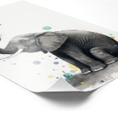 Impression Photo Joyeux éléphant à bulle (Coin)