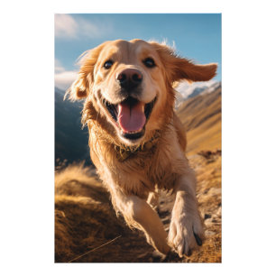 Impression Photo Joyeux Golden Retriever en cours