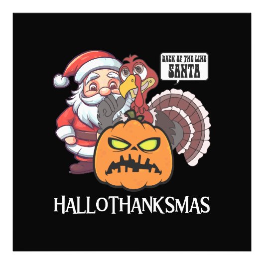 Impression Photo Joyeux Hallothanksmas (Devant)