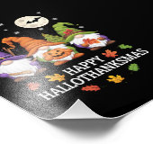 Impression Photo Joyeux Hallothanksmas Gnomes Lover Halloween Noël (Coin)