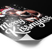 Impression Photo Joyeux Kissmyass âne Sarcastique Noël Funny Pyjama (Coin)