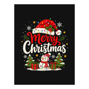 Impression Photo Joyeux Noël Père Noël rouge Bonhomme de neige Lumi