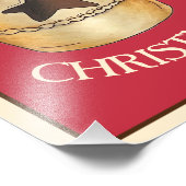 Impression Photo Joyeux Noël Royaume-Uni Mince Pie Illustration (Coin)