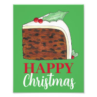 Joyeux Noël Royaume-Uni tranche de gâteau britanni