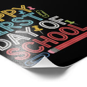 Impression Photo Joyeux Premier Jour D'École Retour À L'École (Coin)