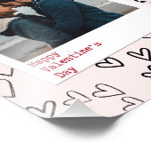 Impression Photo Joyeux Valentines Jour Moderne Design Romantique P (Coin)