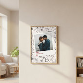 Impression Photo Joyeux Valentines Jour Moderne Design Romantique P