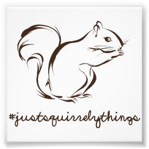Impression Photo Juste écureuil de choses de Squirrely