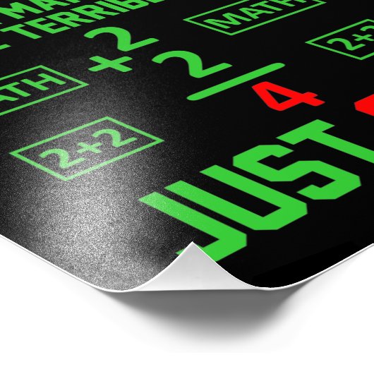 Impression Photo Juste Somme Math Enseignant Mathématiques Mathémat (Coin)