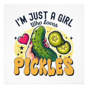 Impression Photo Juste une fille qui aime les cornichons - Vegan dr