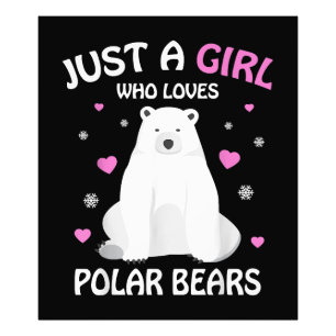 Impression Photo Juste Une Fille Qui Aime Les Ours Polaires Les Fil