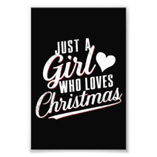 Impression Photo Juste une fille qui aime Noël